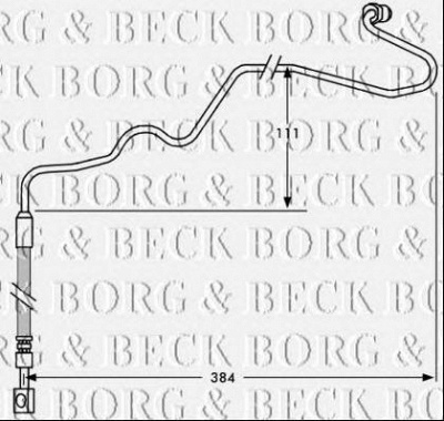 BORG & BECK bbh7534 -  Тормозной шланг